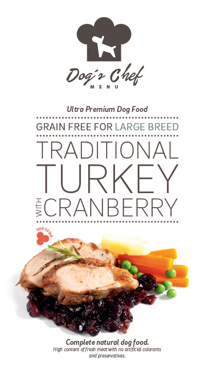 Dog’s Chef Traditional Turkey with Cranberry LARGE BREED