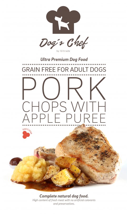 Dog’s Chef Pork Chops with Apple Puree