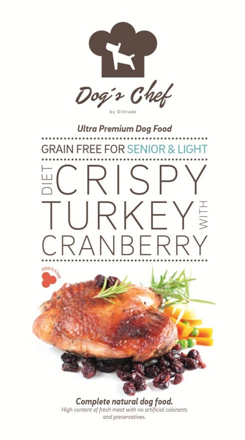 Dog’s Chef Diet Crispy Turkey with Cranberry SENIOR/LIGHT