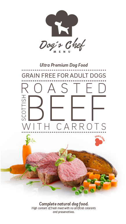 Dog’s Chef Roasted Scottish Beef with Carrots