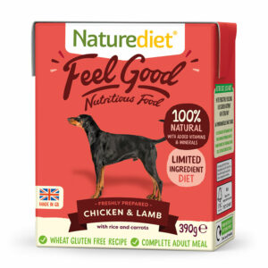 NATURE DIET Feel Good CHICKEN&LAMB Natural Dog Food 390g