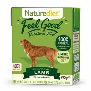 NATURE DIET Feel Good LAMB Natural Dog Food 390g