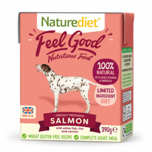 NATURE DIET Feel Good SALMON Natural Dog Food 390g