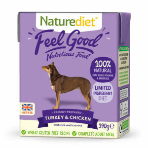 NATURE DIET Feel Good TURKEY&CHICKEN Natural Dog Food 390g