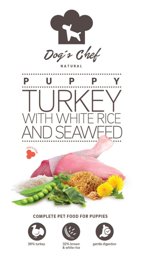 Dog’s Chef TURKEY WITH WHITE RICE AND SEAWEED Puppy